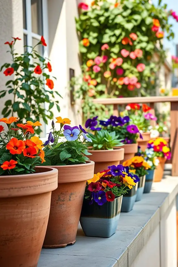 edible flower pot gardening