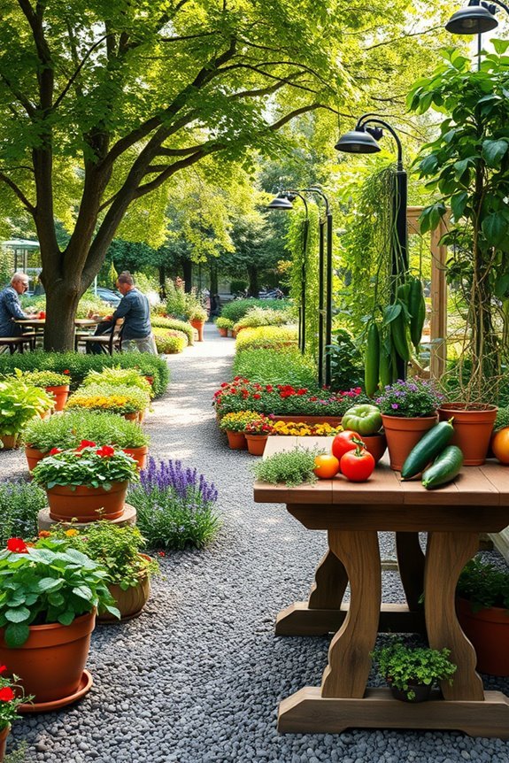 edible garden for cafes
