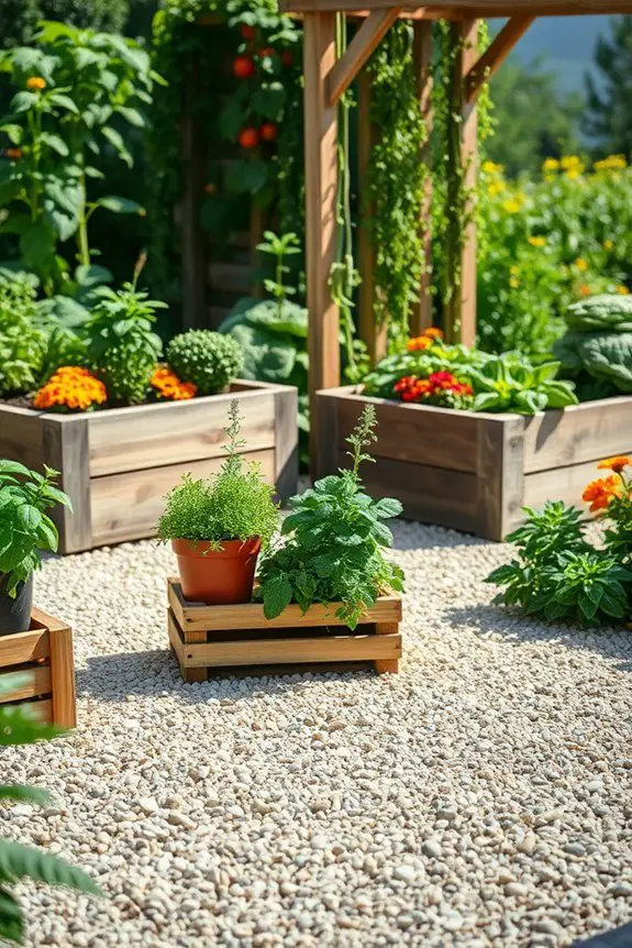 edible garden patio design