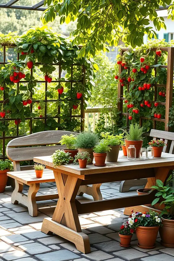 edible landscaping for cafes