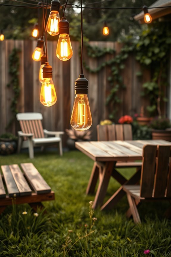 edison bulbs create ambiance