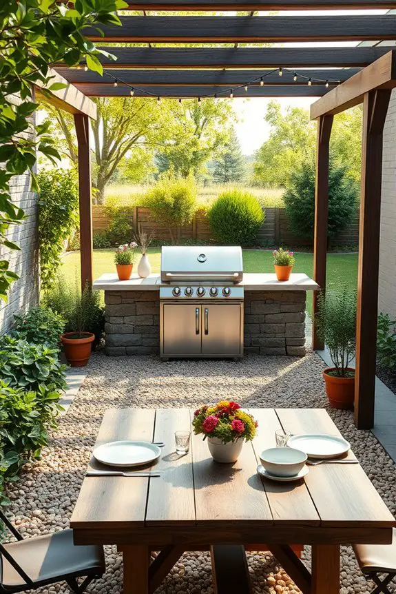 efficient bbq patio design