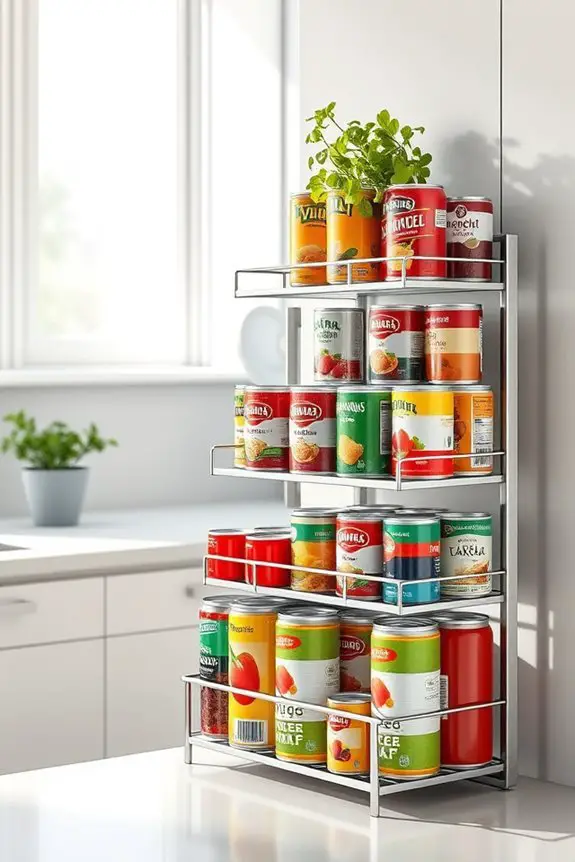 efficient canned goods organization
