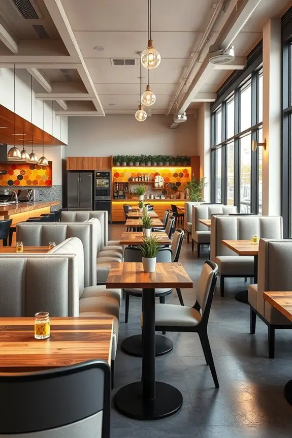 efficient dining space arrangement