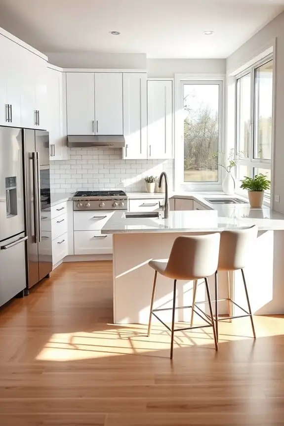 efficient l shaped kitchen design