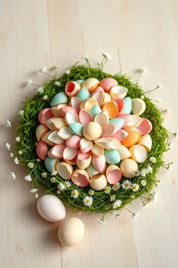 eggshell mosaic art project