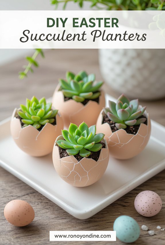 eggshell succulent planters craft