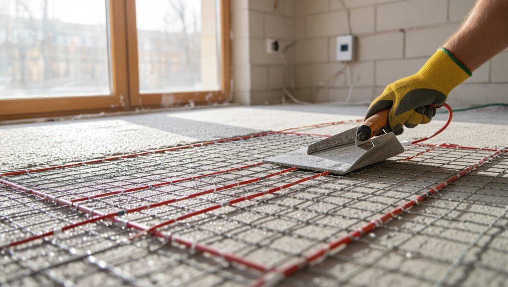 electric floor heating system