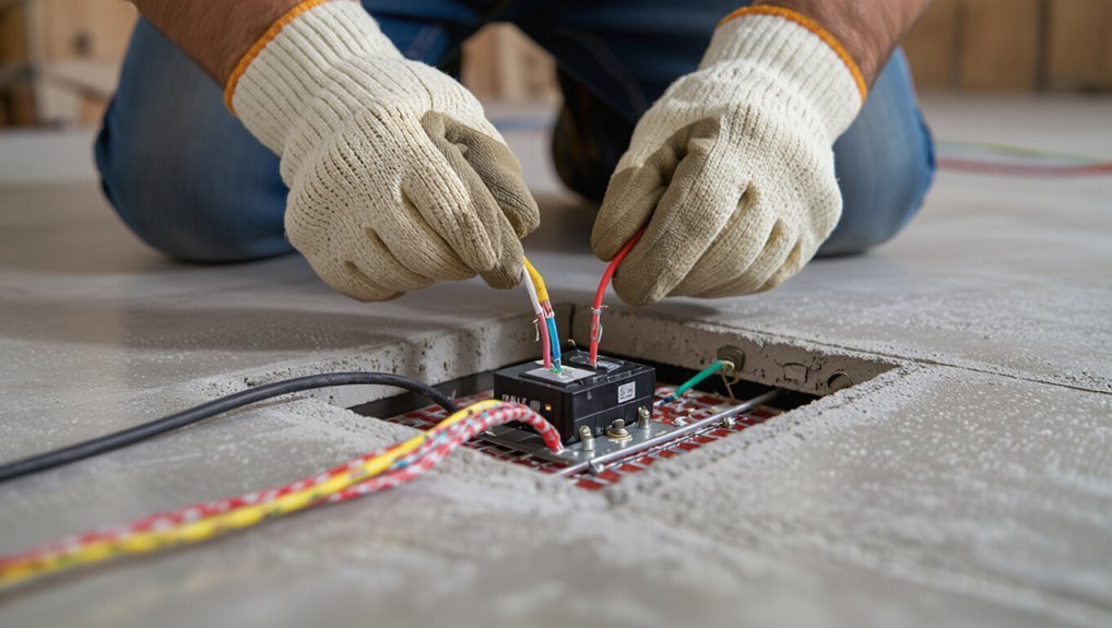 electrical hookup and testing