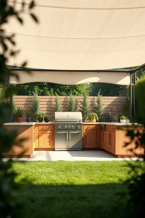 elegant all weather cooking canopy