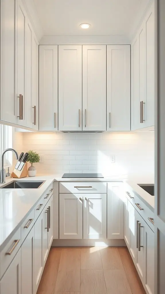 elegant ambient cabinet lighting