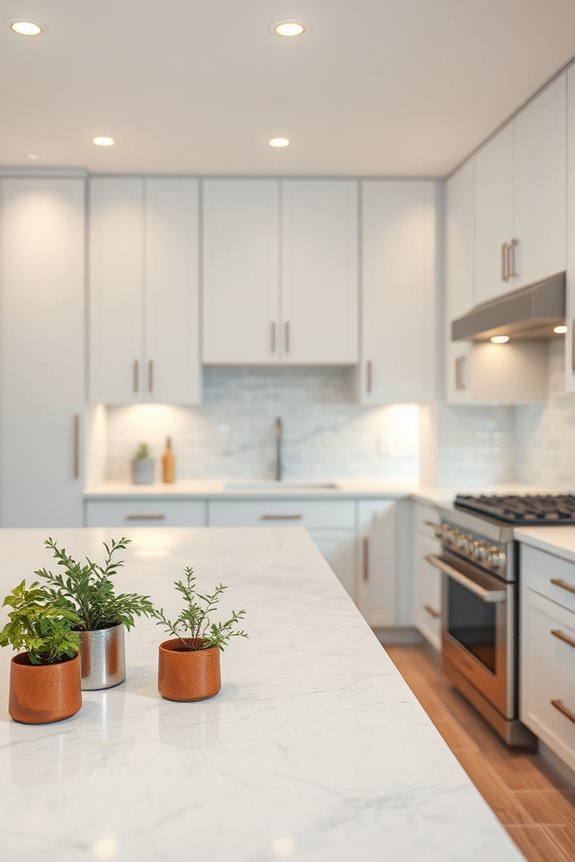elegant ambient kitchen lighting