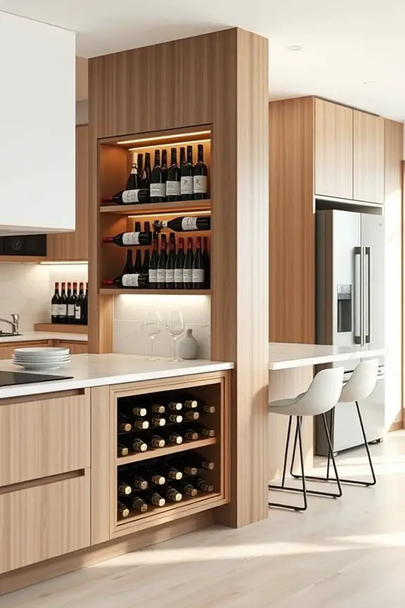 elegant and functional wine storage