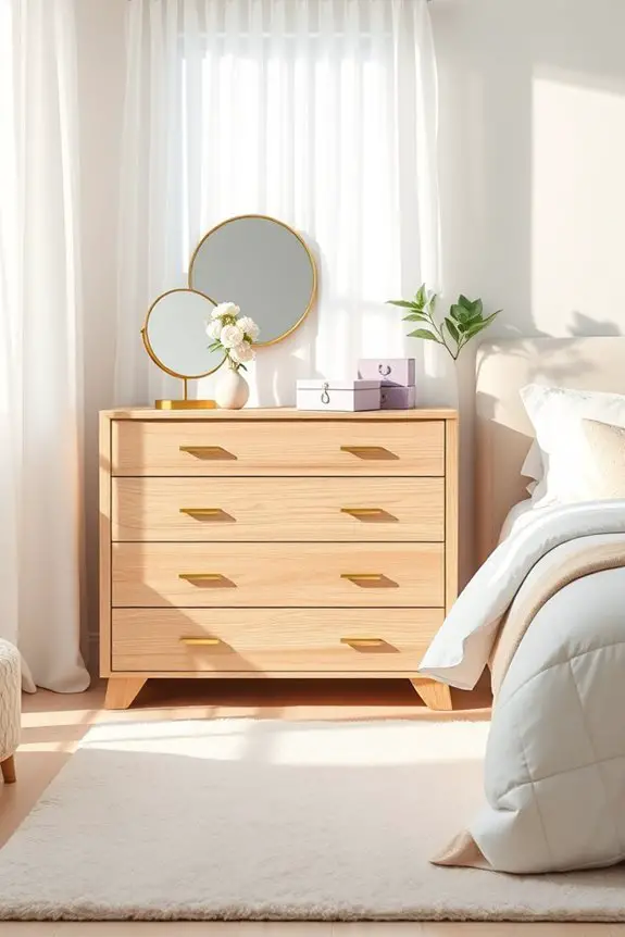 elegant and organized dresser