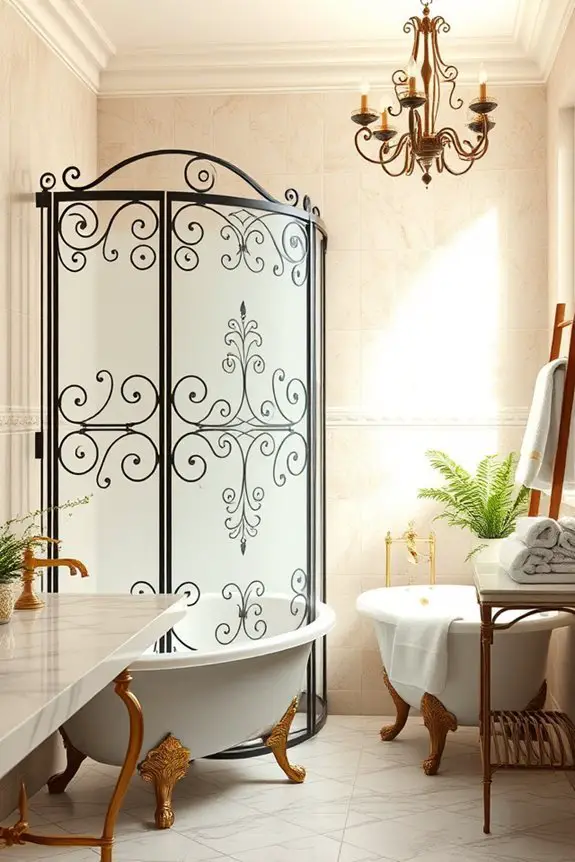 elegant antique bathroom centerpiece