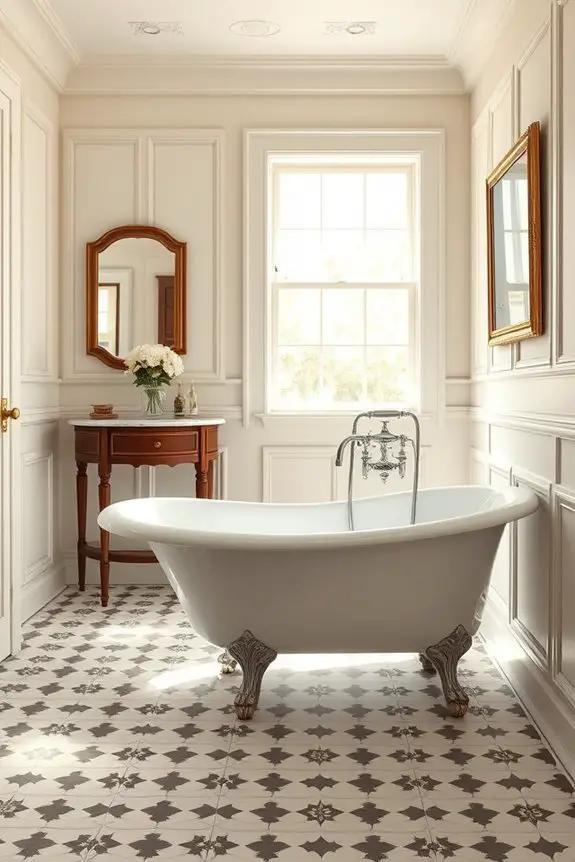 elegant antique bathroom enhancement