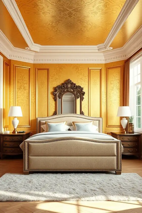 elegant antique gold finish
