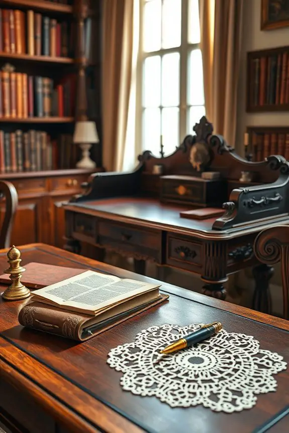 elegant antique writing desks