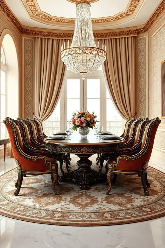 elegant arabian dining design