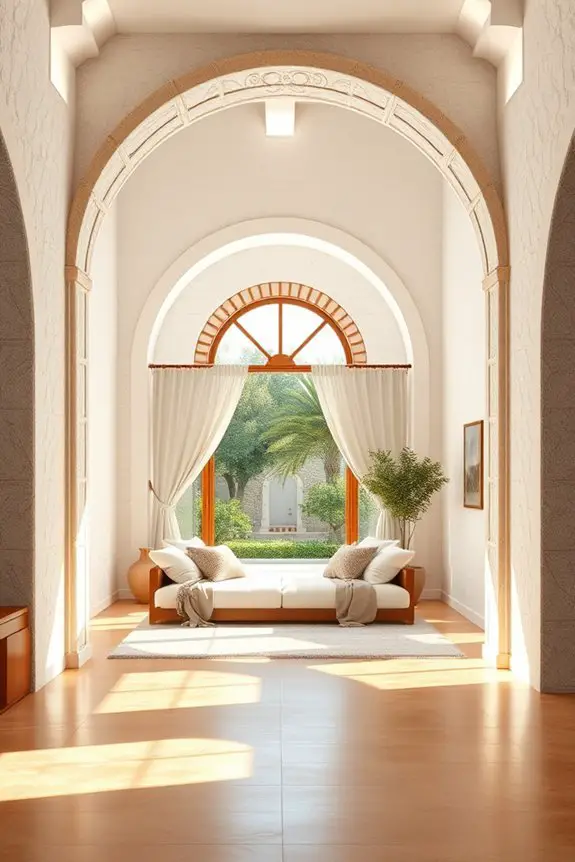 elegant arched doorways and windows
