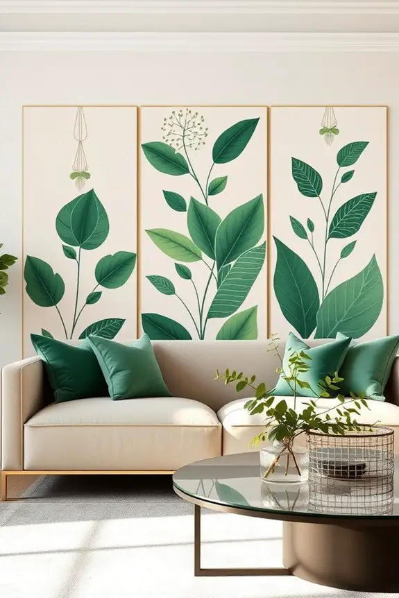 elegant art deco greenery
