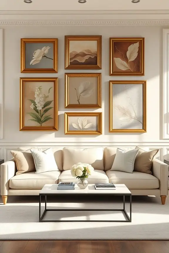 elegant art display ideas