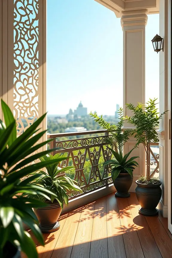 elegant artistic balcony panels