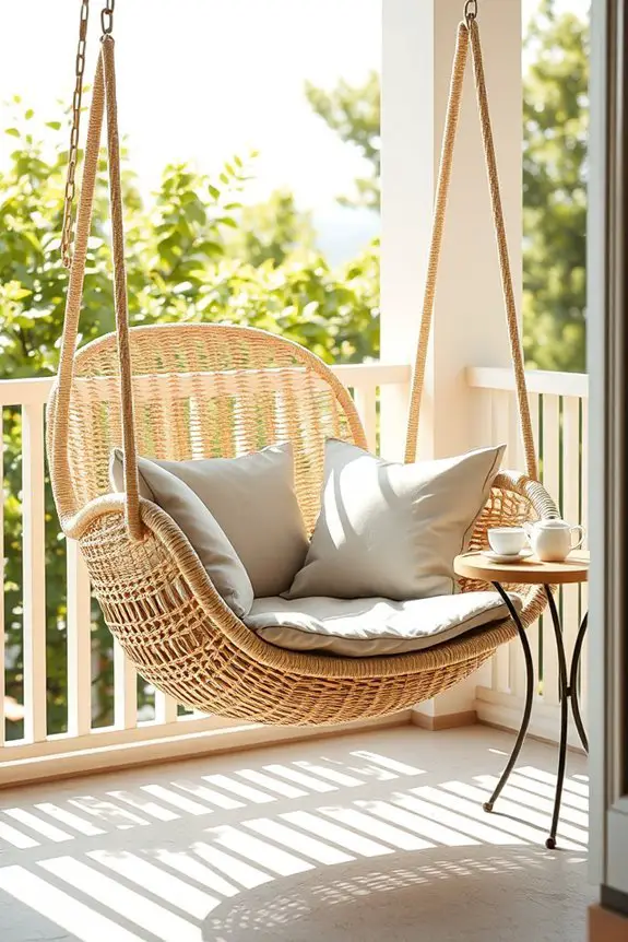 elegant balcony relaxation spot