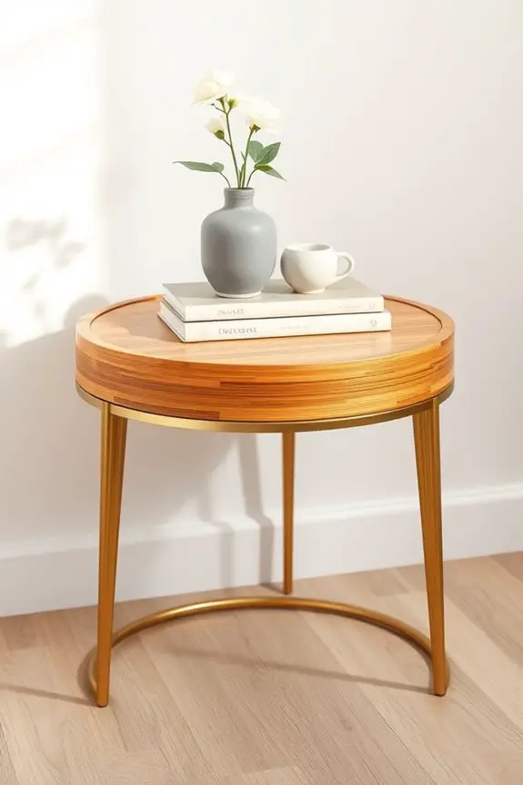 elegant bamboo side tables