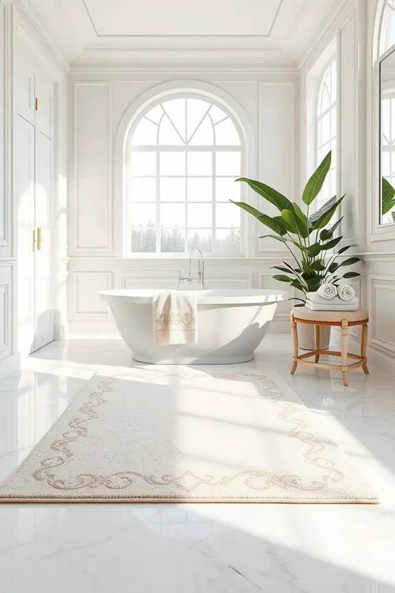 elegant bath mat selection