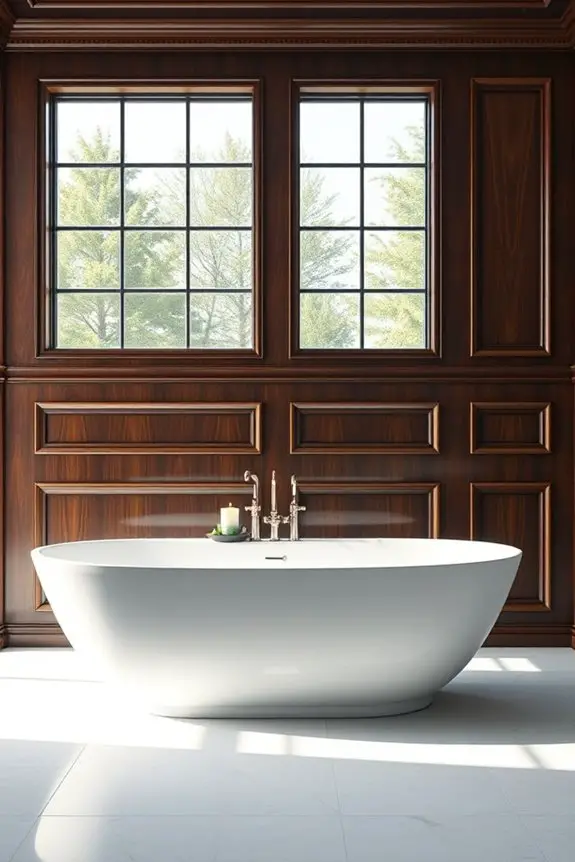 elegant bathroom paneling ideas
