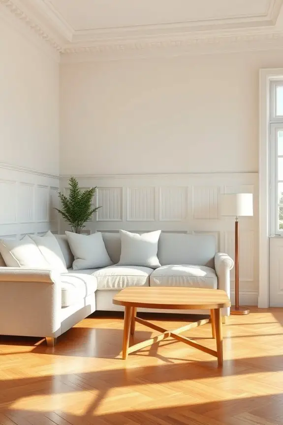 elegant beadboard interior accents