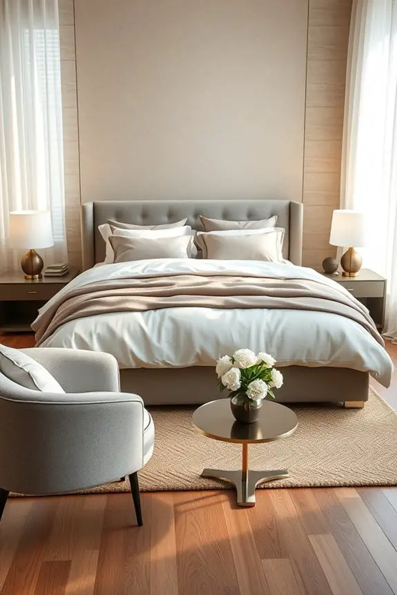 elegant bedding color coordination