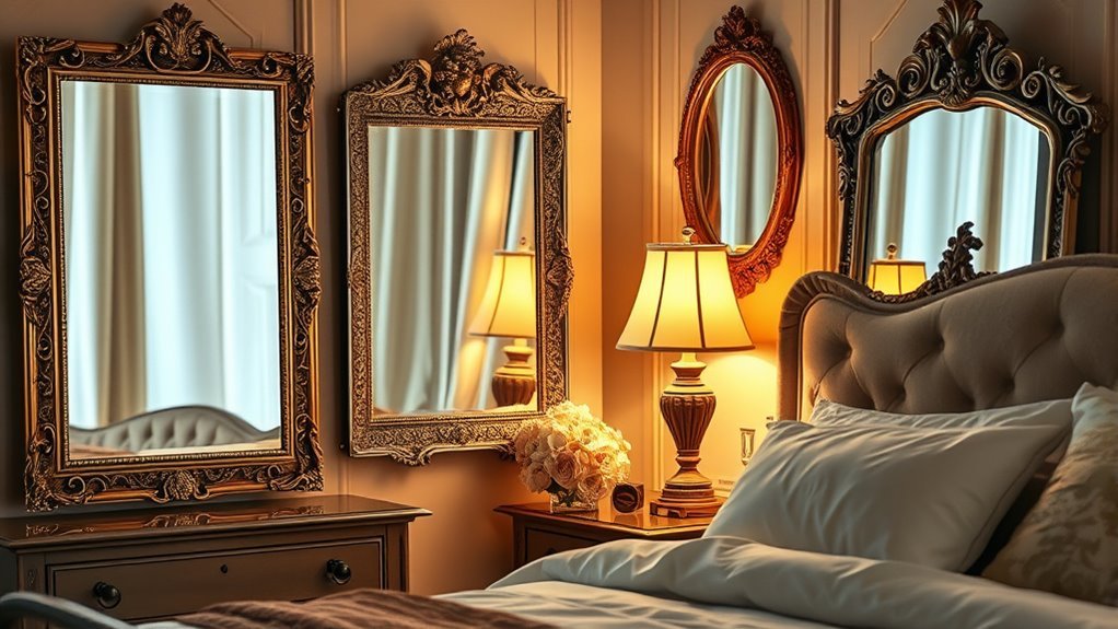 elegant bedside mirror designs