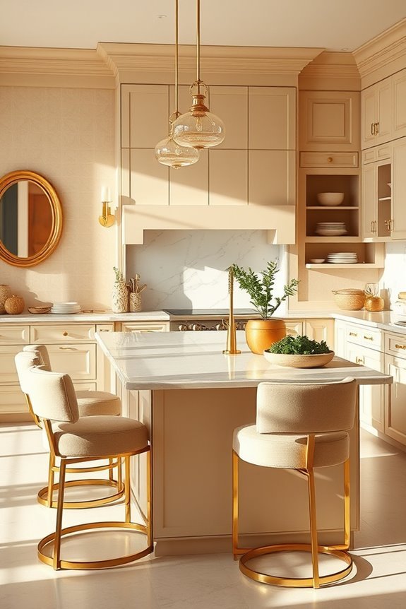 elegant beige kitchen decor