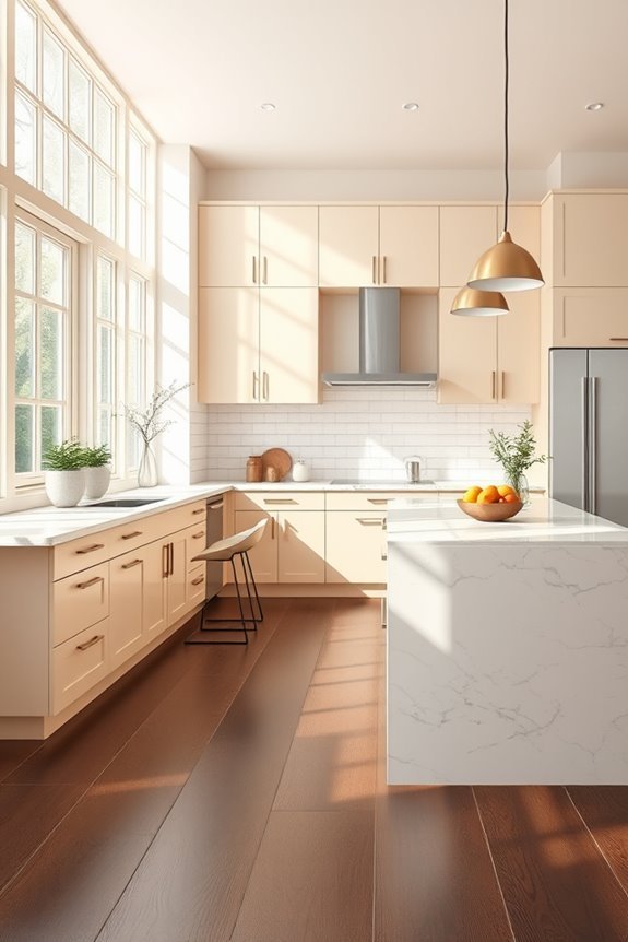 elegant beige kitchen design