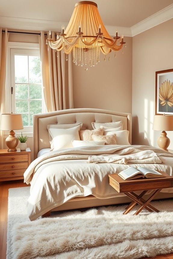 elegant beige lighting ambiance