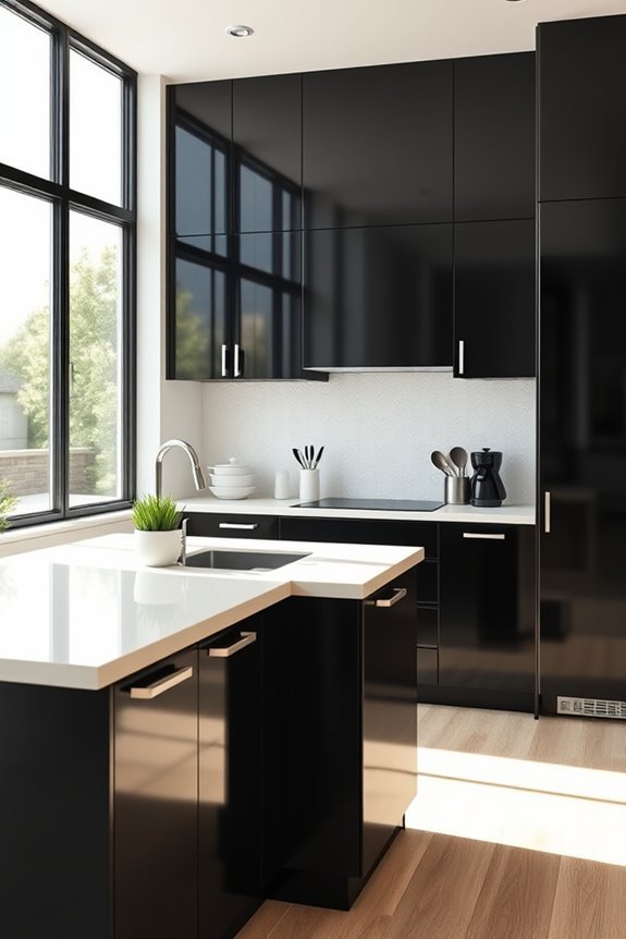 elegant black and cream