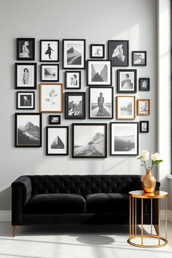 elegant black and gold collage