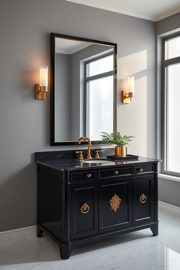elegant black and gold