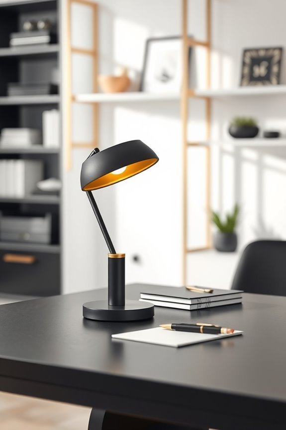 elegant black and gold lighting