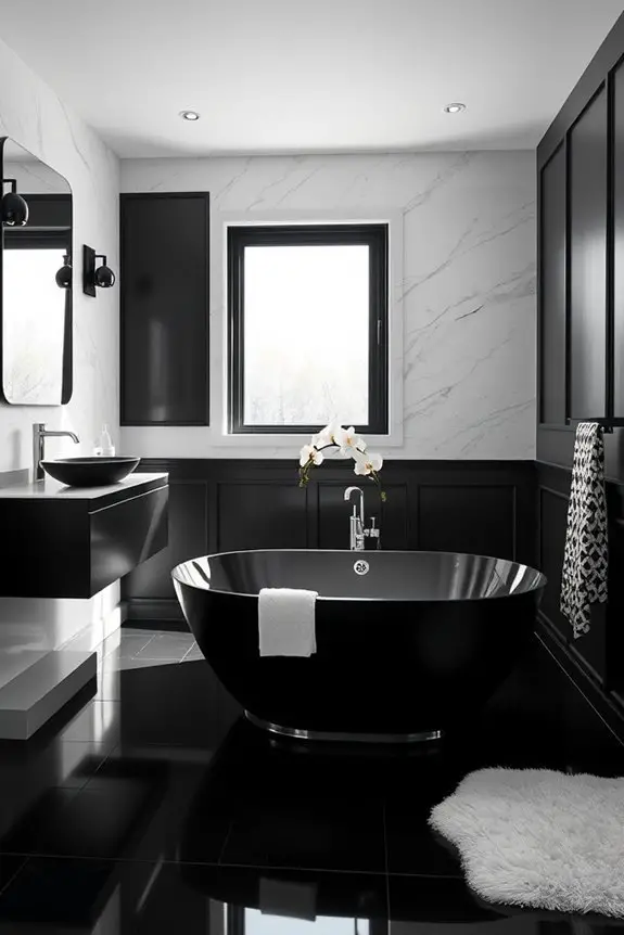 elegant black and white