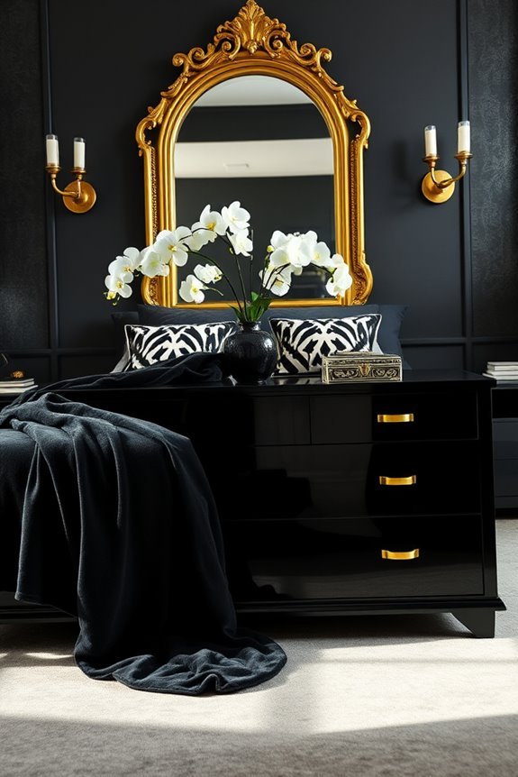 elegant black dresser styles
