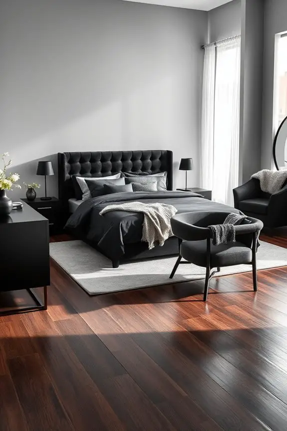 elegant black furniture aesthetics