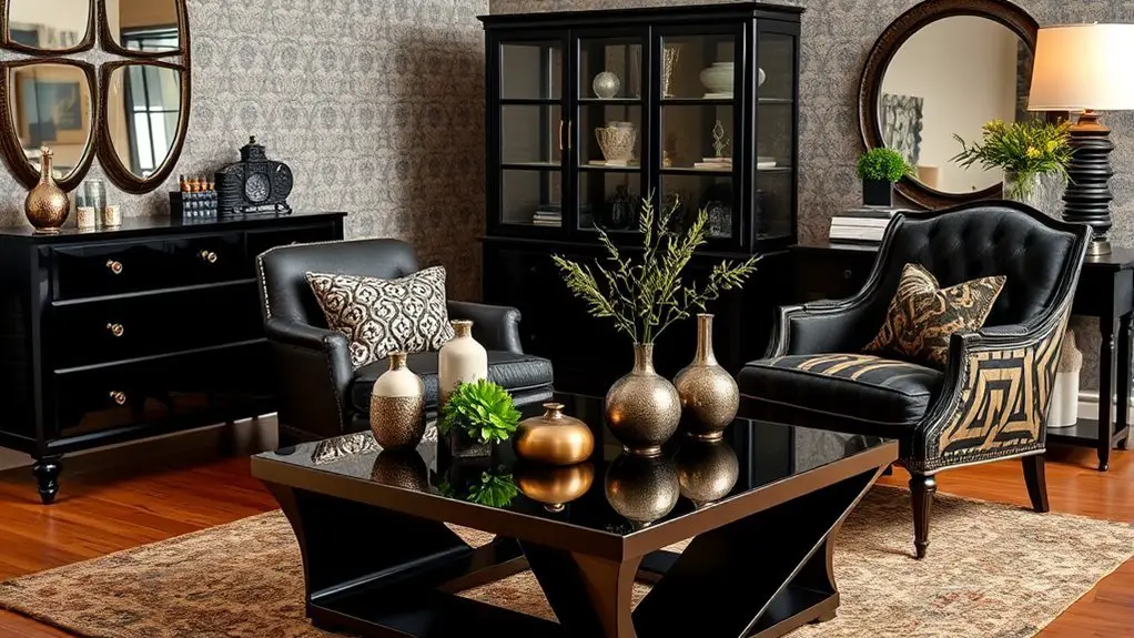 elegant black furniture designs