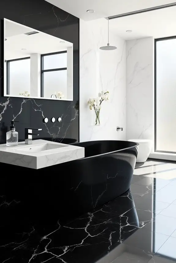 elegant black granite marble