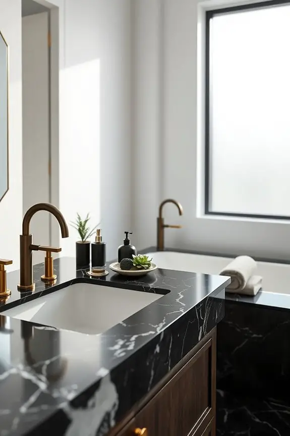 elegant black marble maintenance