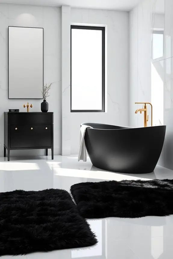 elegant black rug sophistication