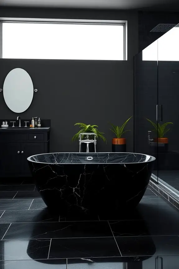 elegant black silver decor