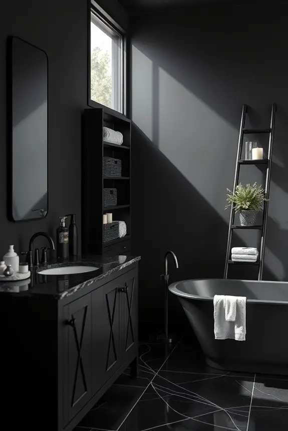 elegant black storage solutions